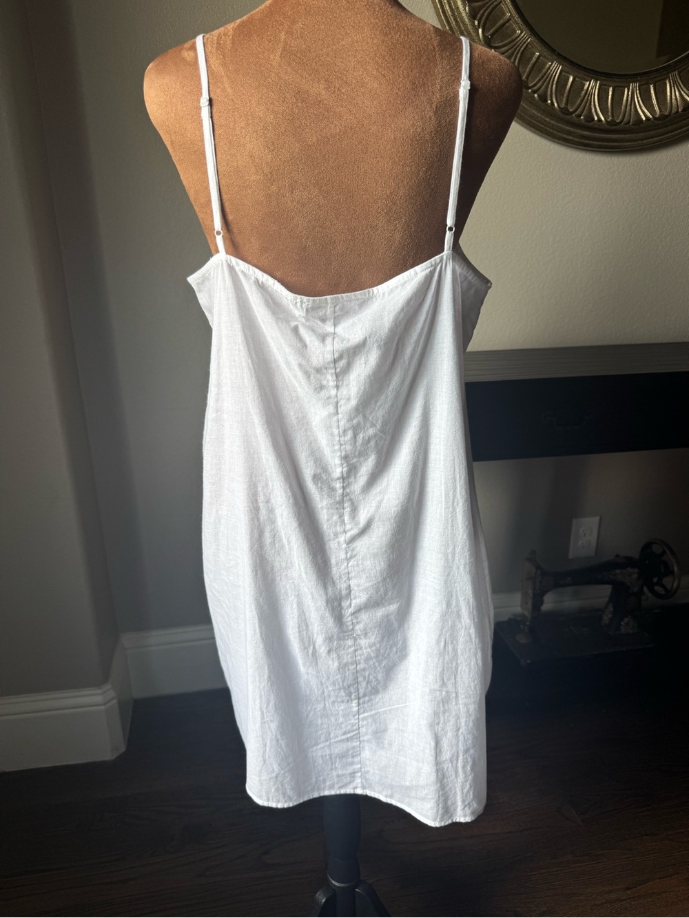 Frame NWT White Cotton Slip Dress XL - Picture 3 of 8